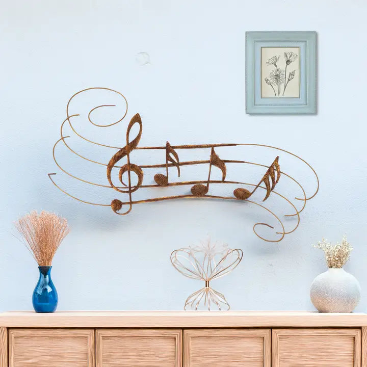 WALL DECOR MUSIC LARGE NOTES
