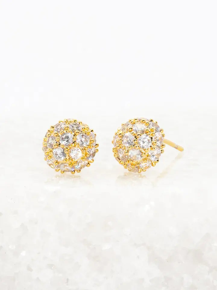EARRINGS LUSTRE BLOOM STUD GOLD
