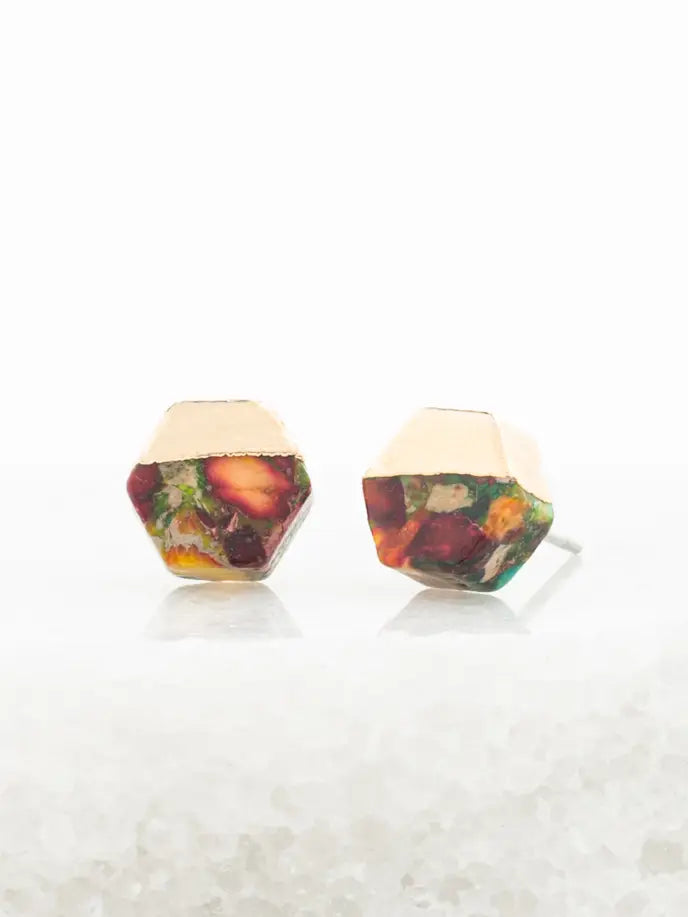 EARRINGS SEDONA STUD REDS