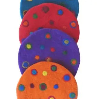 TRIVET FELT NEEDLE DOT