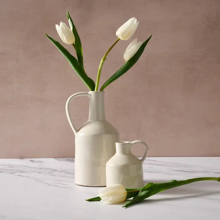 VASE BUD SILKA EARTHWARE 8"