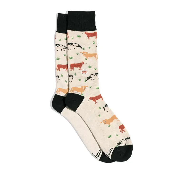 SOCKS COWS MED