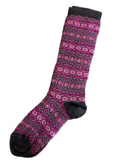 SOCKS ALPACA CELESTE GREY LG