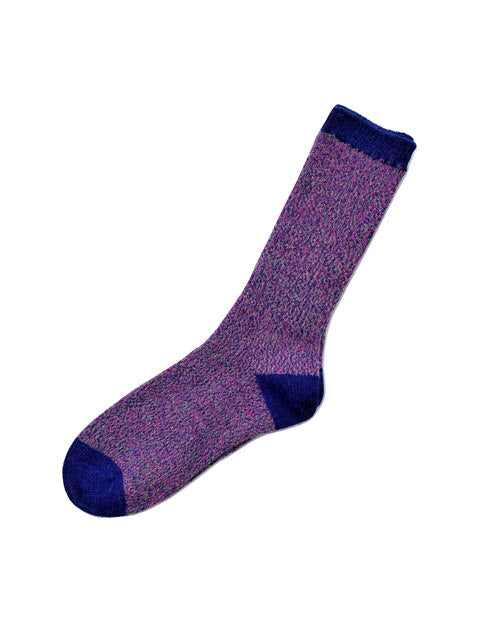 SOCKS ALPACA QUATTRO BLUE LG