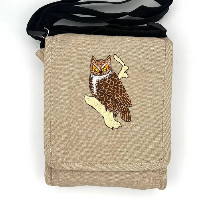 BAG FIELD GREAT HORNED OWL