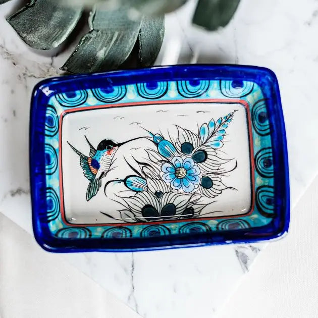 DISH RECTANGLE WILD BIRD