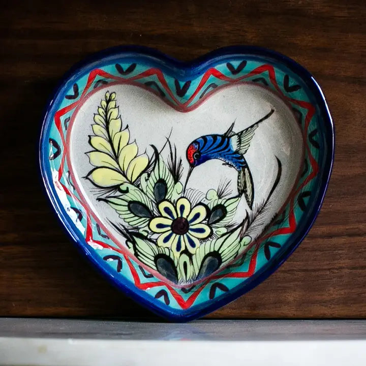 DISH HEART WILD BIRD