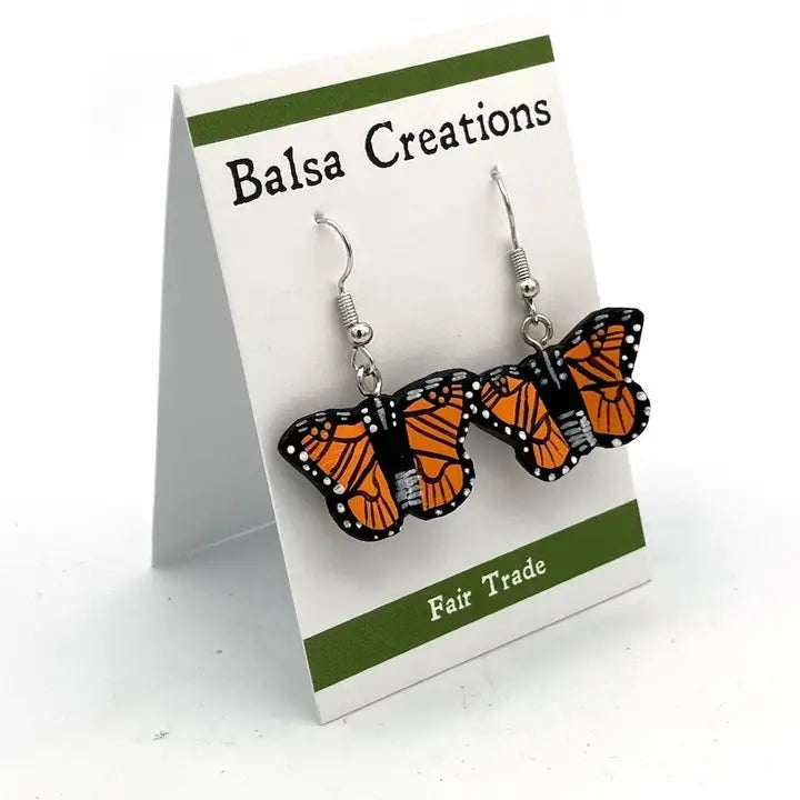 EARRING BALSA WOOD ASSORTED
