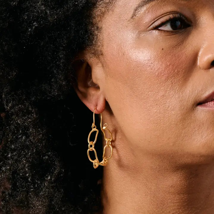 EARRING LAJITA GOLD LINK HOOP