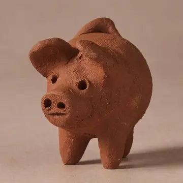 GOOD LUCK PIG LIGHT TERRACOTTA