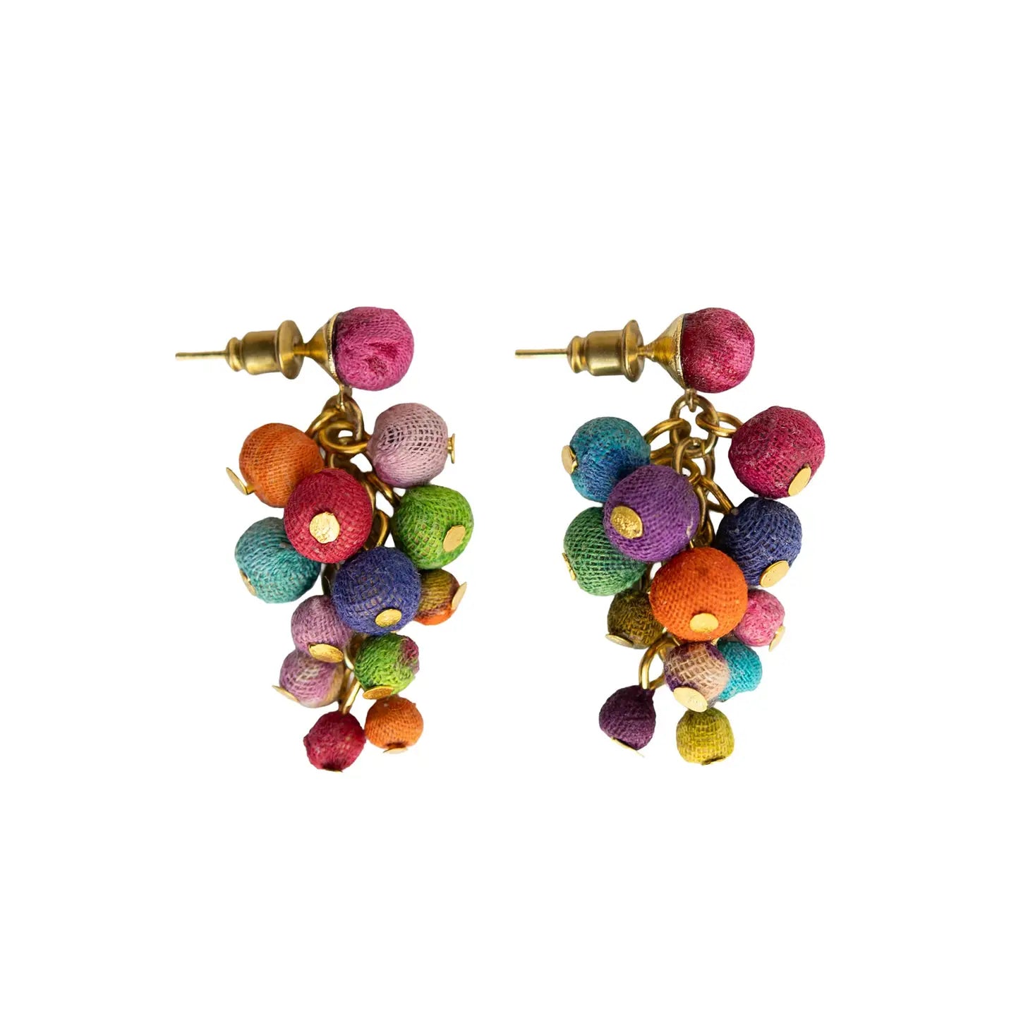 EARRING KANTHA CLUSTERED POST