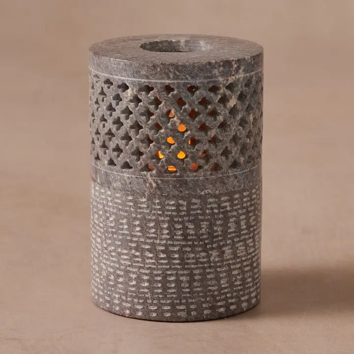 CANDLE HOLDER TEALIGHT JATIL GORARA STONE