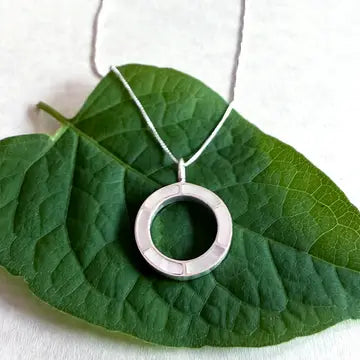 NECKLACE INLAY MOM OF PEARL SILVER