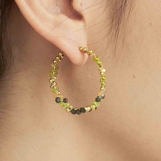 EARRING GABBY BEADED HOOP