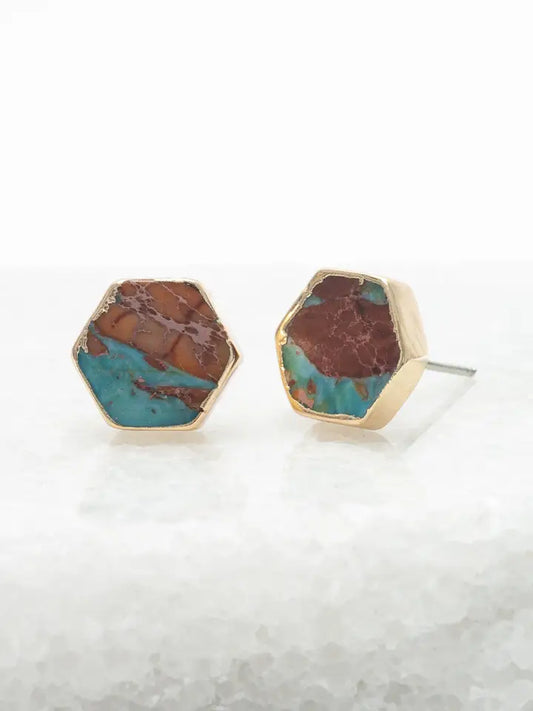 EARRING DESERT SKY COPPER STUD