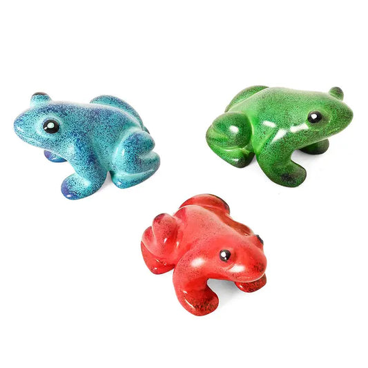 FROG COLORFUL SOAPSTONE