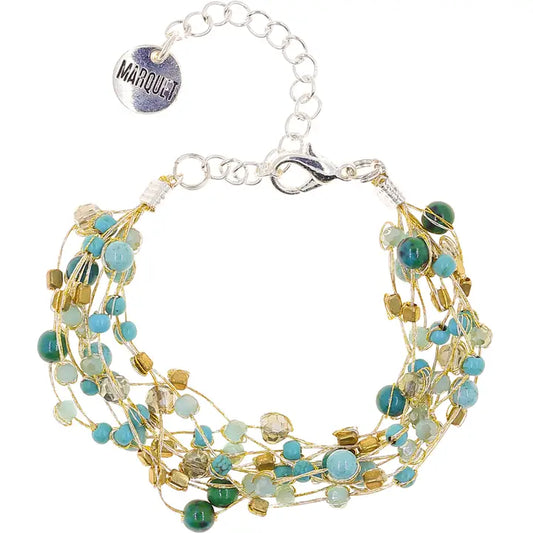 BRACELET REENA SILK STONE BRASS LAKESHORE