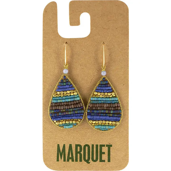 EARRING LAUREN BEADED TEARDROP