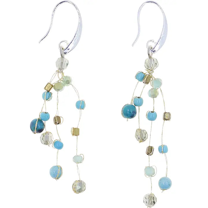EARRINGS REENA STONE AND CRYSTAL LAKESHORE