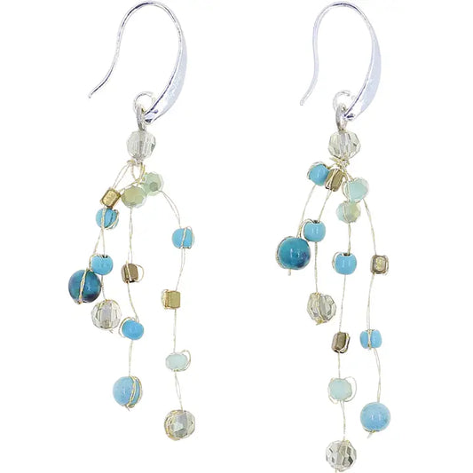 EARRINGS REENA STONE AND CRYSTAL LAKESHORE