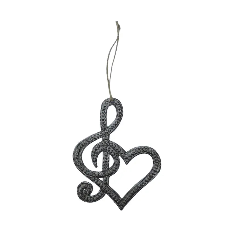 WALL HANGING METAL TREBLE CLEF
