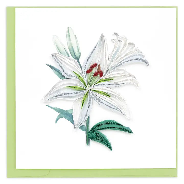 CARD MADONNA LILY BLOOM