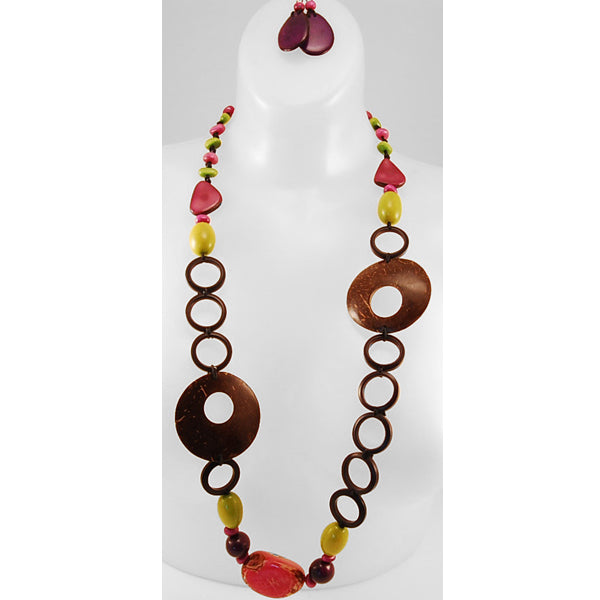 NECLACE COCO CIRCLES TAGUA