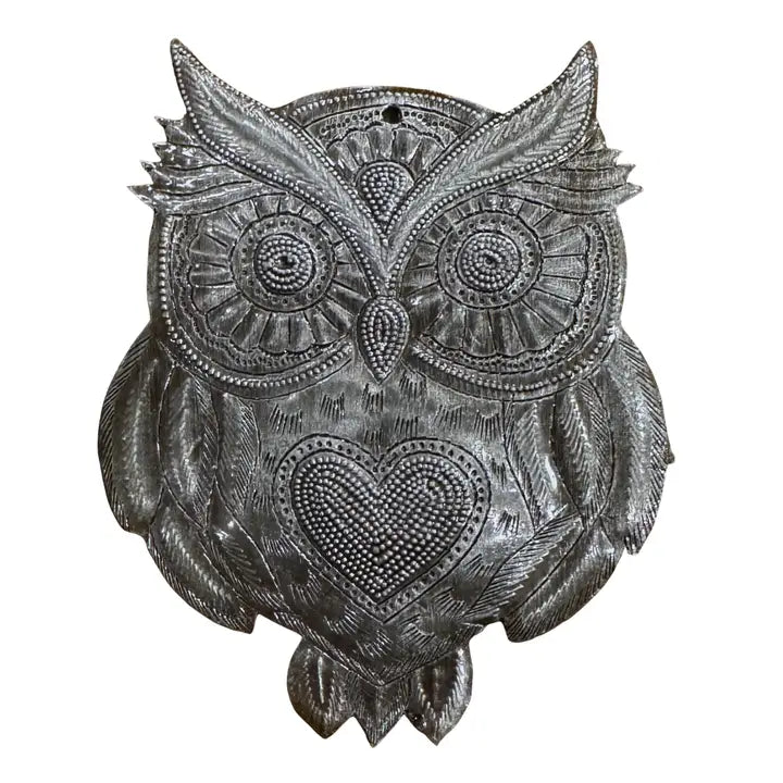 WALL HANGING OWL MINI METAL
