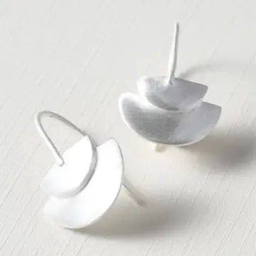 EARRING HALF CIRCLE DUO DANGLE