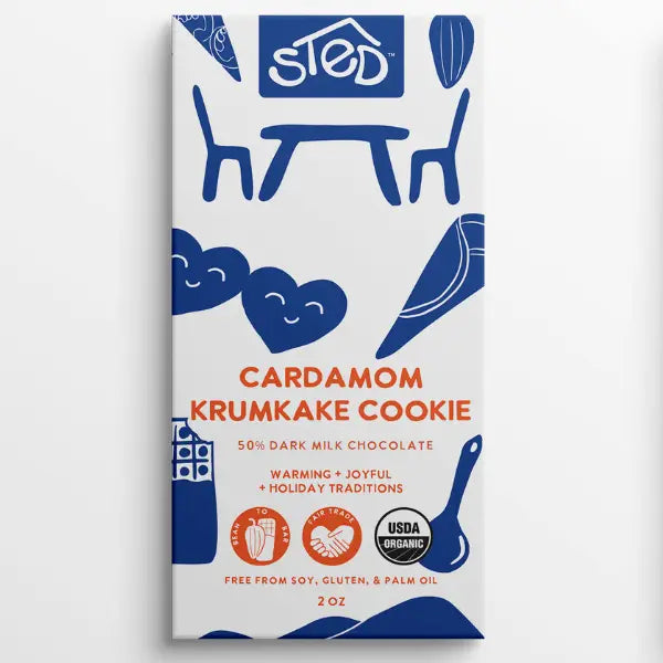 CHOCOLATE CARDAMOM KRUMKAKE