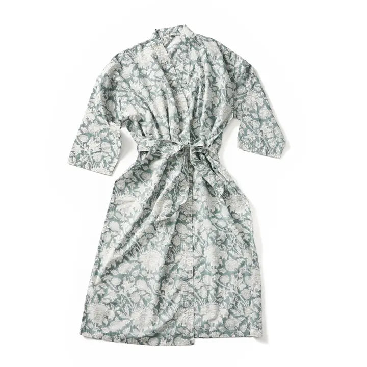 ROBE AVANI FLORAL BLOCK PRINT