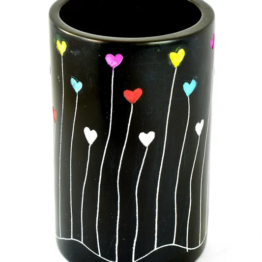 VASE DREAMLAND BLACK SOAPSTONE