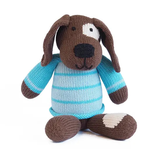 TOY DOG SPOTTED IN SWEATER KNIT