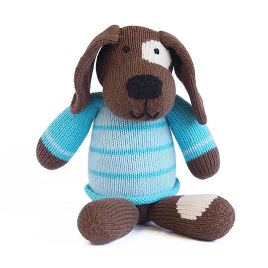 TOY DOG SPOTTED IN SWEATER KNIT