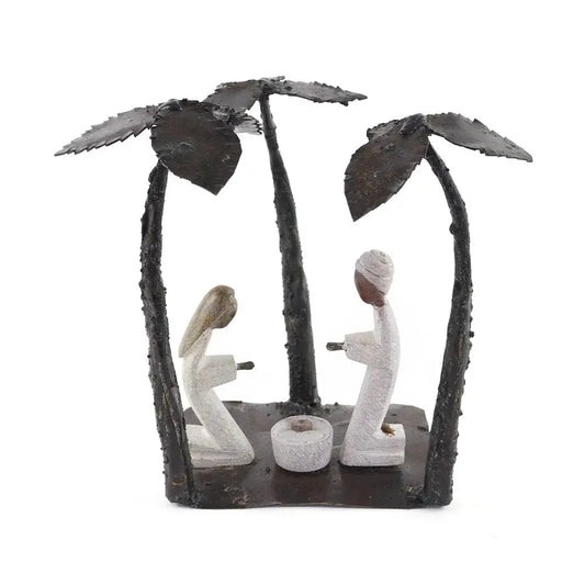 NATIVITY METAL PALM TREE ZIMBABWEAN