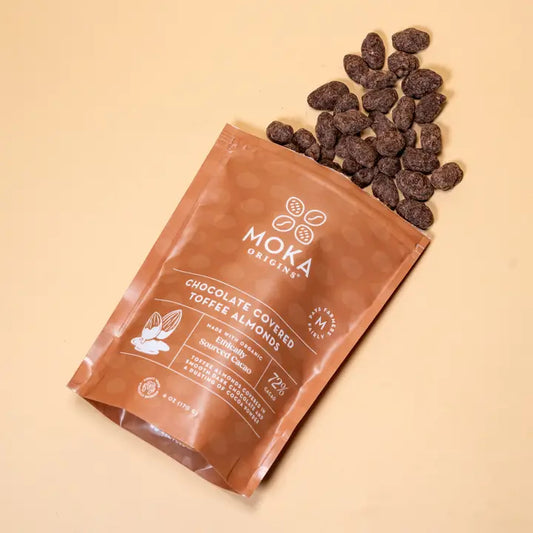 CHOCOLATE COVERED TOFFEE ALMONDS