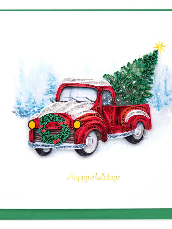 CARD CHRISTMAS TRUCK