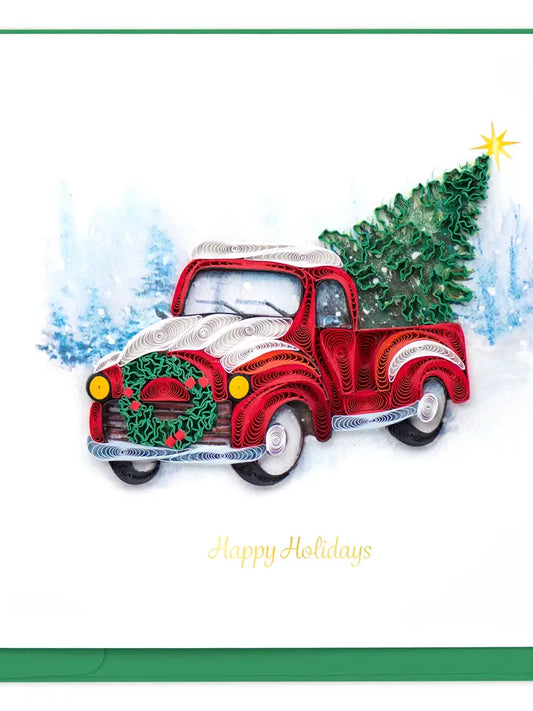 CARD CHRISTMAS TRUCK