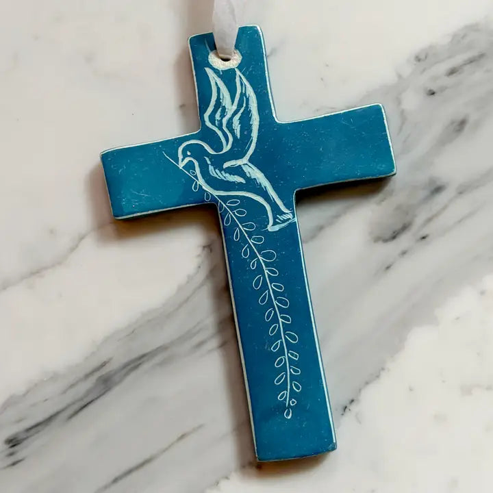 ORNAMENT CROSS AMANI SOAPSTONE