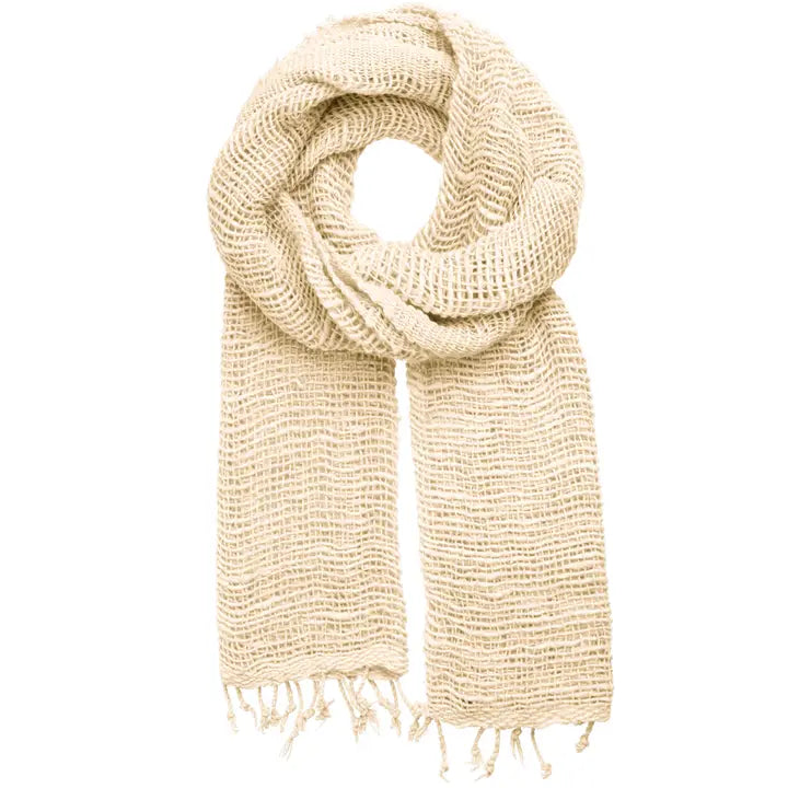 SCARF COTTON NATURAL