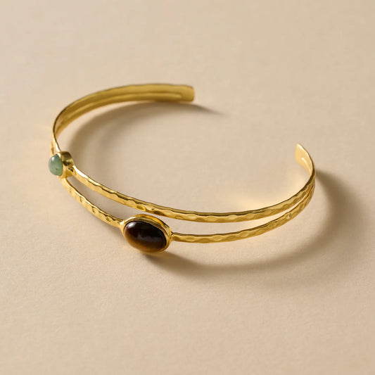 BRACELET SANJA TIGER GLASS STONE
