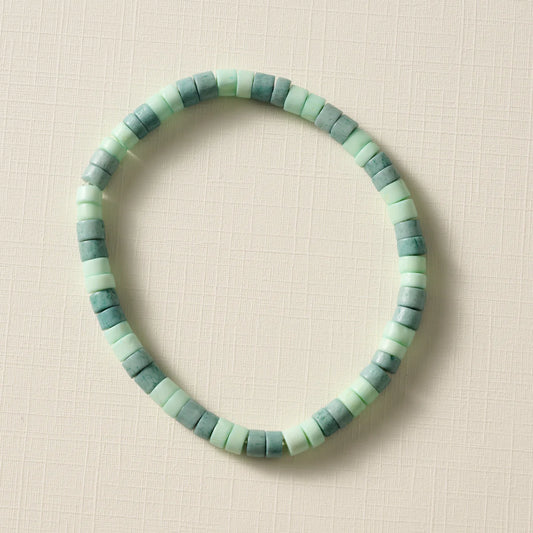 BRACELET DARA BONE BEAD GREEN
