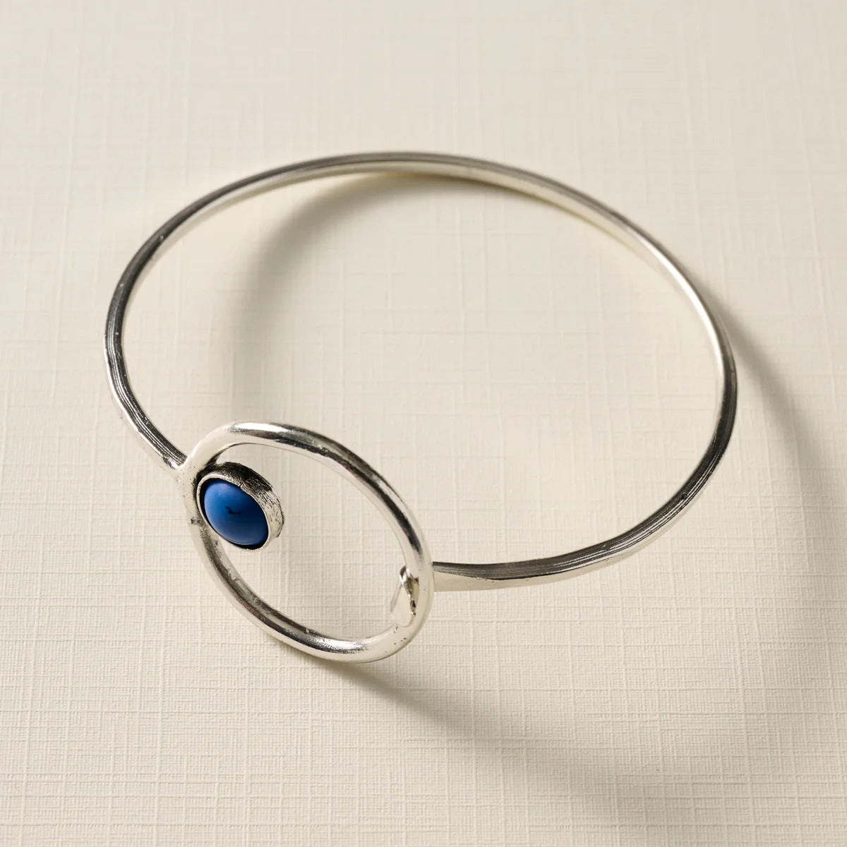 BRACELET KAKSHA SILVER COBALT BEAD