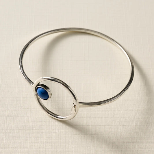 BRACELET KAKSHA SILVER COBALT BEAD