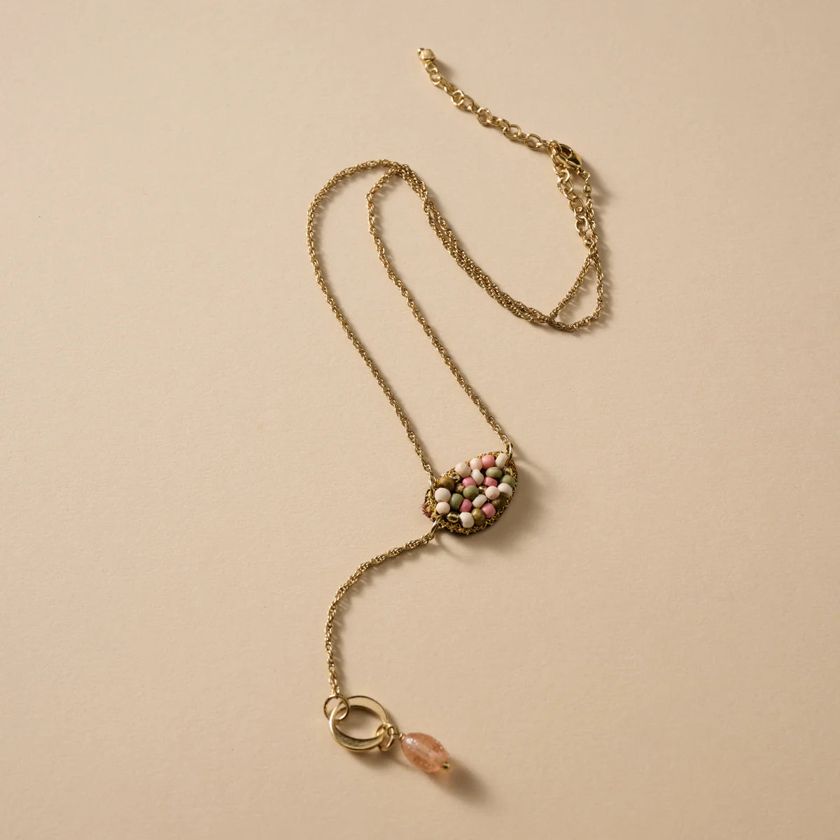 NECKLACE DUNIYA EMBROIDERED BEAD