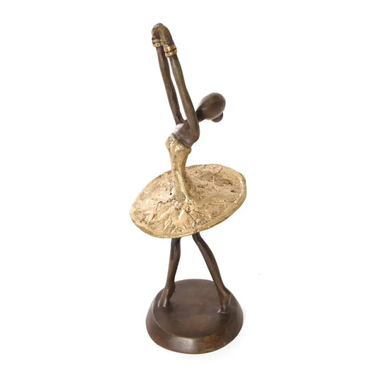 SCULPTURE GOLDEN BALLERINA