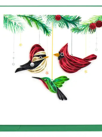 CARD HOLIDAY BIRD ORNAMENT