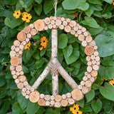 WREATH PEACE WOOD SLICE TAKIP