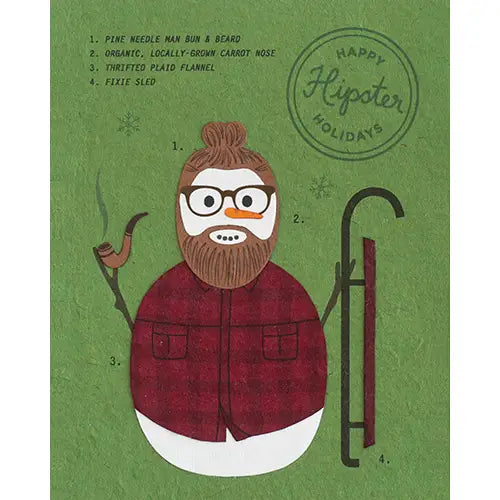CARD HIPSTER HOLIDAY