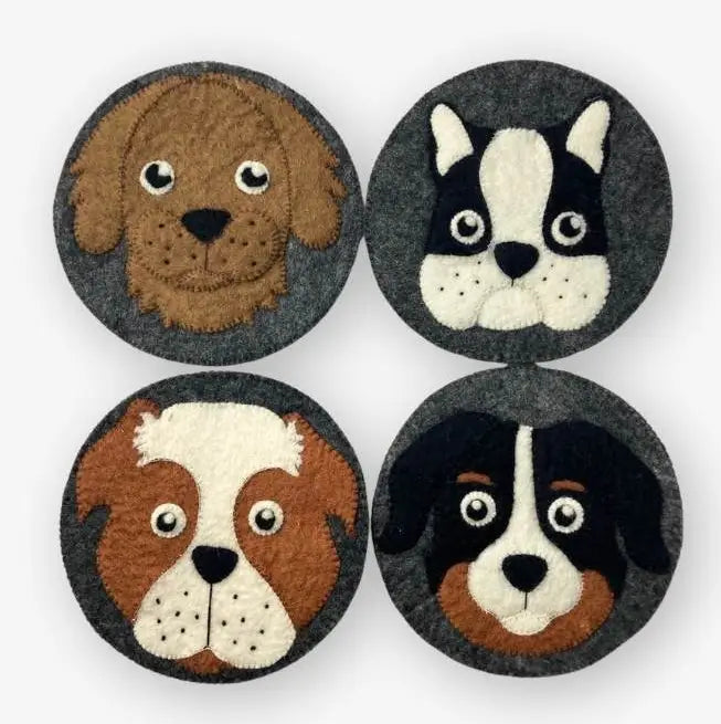 TRIVET FELT DOGS
